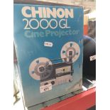 A Chinon 2000GL cine projector. Catalogue only, live bidding available via our website. Please