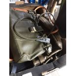 A box of ladies leather handbags Catalogue only, live bidding available via our website. Please note