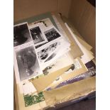 A box of military photographs and ephemera. Catalogue only, live bidding available via our