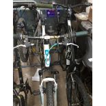 A Rockrider white mountain bike Catalogue only, live bidding available via our website. Please