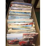 A collection of transport and topographical postcards Catalogue only, live bidding available via our
