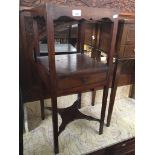 A mahogany wash stand Catalogue only, live bidding available via our website. Please note if you