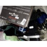 A bag of mixed electricals including Hitachi handheld video camera and other items Catalogue only,