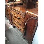 An oak 1930s/40s sideboard Catalogue only, live bidding available via our website. Please note if