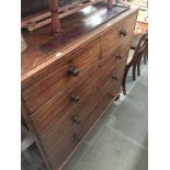 A 19th century mahogany chest of drawers Catalogue only, live bidding available via our website.