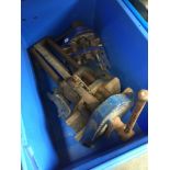 2 Record 52 woodworking vices Catalogue only, live bidding available via our website. Please note if