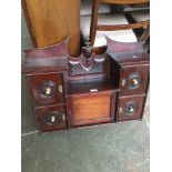 A mahogany wall mounting cabinet Catalogue only, live bidding available via our website. Please note