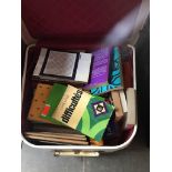 A travel case of paper back books Catalogue only, live bidding available via our website. Please
