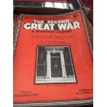 A collection of 1940s 'The Second Great War' magazines Catalogue only, live bidding available via