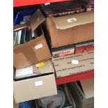 5 boxes of CDs, DVDs etc Catalogue only, live bidding available via our website. Please note if