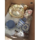 A mixed box including Wedgwood jasper ware Catalogue only, live bidding available via our website.