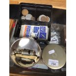 Two tins and contents Catalogue only, live bidding available via our website. Please note if you