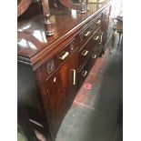 A mahogany mirror back sideboard Catalogue only, live bidding available via our website. Please note