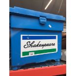 A Shakespeare fishing box Catalogue only, live bidding available via our website. Please note if you