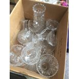 A box of glassware Catalogue only, live bidding available via our website. Please note if you