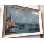 A Venetian scene print Catalogue only, live bidding available via our website. If you require P&P