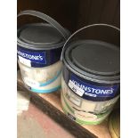 Two 2.5litre tins of Johnstones emulsion paint. Catalogue only, live bidding available via our