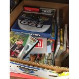 A box of Railway modeller magazines and DVD's Catalogue only, live bidding available via our