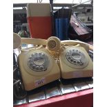Two vintage telephones Catalogue only, live bidding available via our website. Please note if you