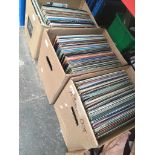 3 boxes of record LPs Catalogue only, live bidding available via our website. Please note if you