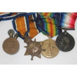 A WWI trio awarded to 10780 PTE J JACKSON S LAN R