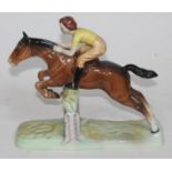 A Beswick horse and jockey, as found.