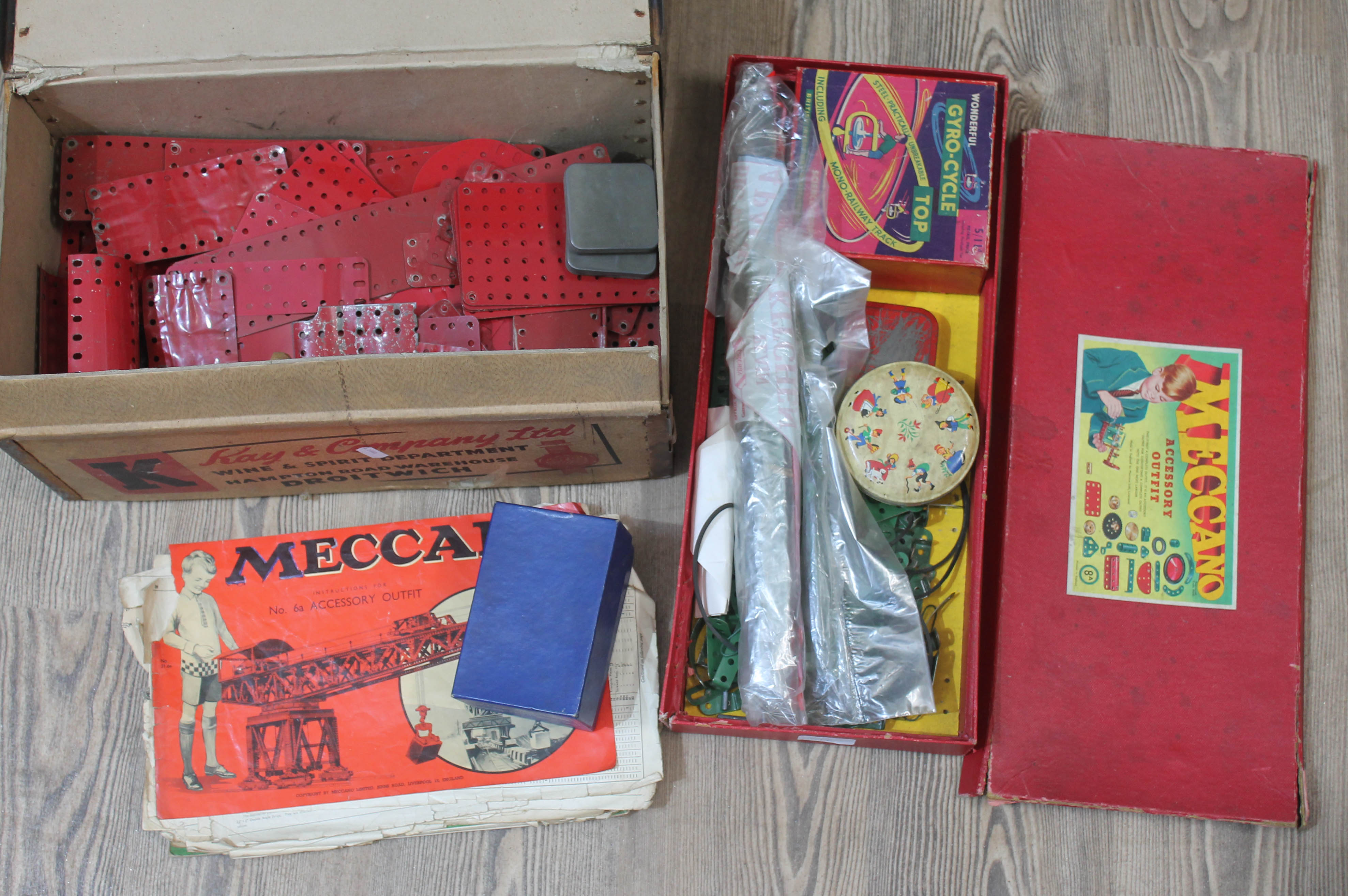 A quantity of vintage Meccano