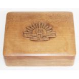 A WWI Australian Commonwealth Military Forces wooden box.
