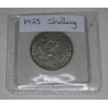 George V 1925 shilling.