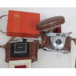 A Zeiss Ikon camera and Retinette IA.