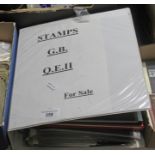 Two stamp albums & 1 stockbook, English collection, strong in early QE2 including mint, plus lst day