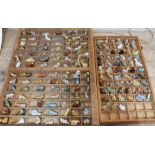 Two trays containing approx. 150 Wade Whimsies.