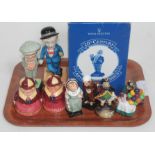 A group of eight Royal Doulton figures comprising "Sir Kreemy Knut" AC3, "Penfold Golfer", Tweedle