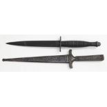 A British Fairbairn Sykes fighting knife and another.