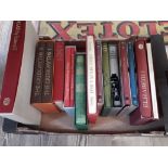 A box of Folio Society books including Alice in Wonderland, The Secret Garden etc.