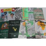 Cricket ephemera comprising test match programmes: South African Tour 1947 & 1951, New Zealand