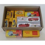A collection of 10 Reproduction boxed Dinky model vehicles and an Esso pump station.