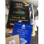 A collection of football programmes 1960s onwards Catalogue only, live bidding available via our