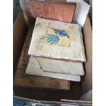 A quantity of old tiles Catalogue only, live bidding available via our website. If you require P&P