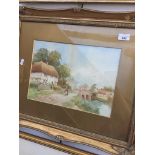 W. H. Harper, country scene watercolour, signed lower left, 25cm x 36cm, framed and glazed Catalogue