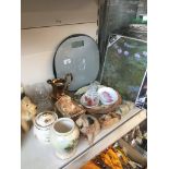 Various ceramics, pigs and a Royal doulton plate Catalogue only, live bidding available via our