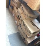 11 boxes of packaging items to include jiffy bags, etc. Catalogue only, live bidding available via