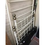 A metal single bed frame Catalogue only, live bidding available via our website. If you require P&