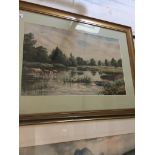 W.M. McKewan, Maple Durham On The Thames, watercolour, signed, titled and dated 1880 lower left,