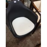 An Eames style tub chair Catalogue only, live bidding available via our website. If you require P&