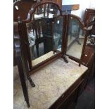 A triple dressing table mirror Catalogue only, live bidding available via our website. If you