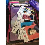 A box of Elvis Presley memorabilia including magazines, calendars, photos etc Catalogue only, live