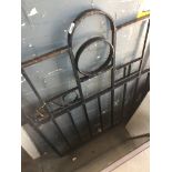 A black wrought metal gate - No 11 Catalogue only, live bidding available via our website. If you