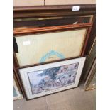 2 large prints and a large picture frame Catalogue only, live bidding available via our website.