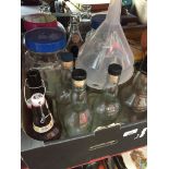A box of bottles, home brew items, demijhons, etc. Catalogue only, live bidding available via our